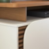 Rack Bancada Tv 75 Pol 180 cm Jurere Freijo Off White Matte Colibri