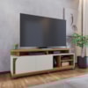 Rack Bancada Tv 75 Pol 180 cm Jurere Freijo Off White Matte Colibri