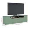 Rack Bancada Tv 75 Pol 200 cm 4 Portas Santorini Hortela Amendoa Colibri