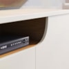 Rack Bancada Tv 75 Pol 200 cm 4 Portas Santorini Off White Matte Freijo Colibri