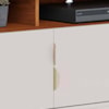 Rack Bancada Tv 75 Pol 200 cm 4 Portas Santorini Off White Matte Freijo Colibri