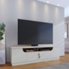 Rack Bancada Tv 75 Pol 200 cm 4 Portas Santorini Off White Matte Freijo Colibri