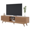 Rack Bancada Tv 75 Pol 218 cm 4 Portas Fortaleza Freijo Colibri