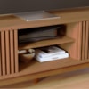 Rack Bancada Tv 75 Pol 218 cm 4 Portas Fortaleza Freijo Colibri