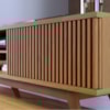 Rack Bancada Tv 75 Pol 218 cm 4 Portas Fortaleza Freijo Colibri