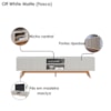 Rack Bancada Tv 75 Pol 218 cm 4 Portas Fortaleza Off White Matte Colibri