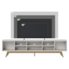 Rack Bancada Tv 75 Pol 218 cm 4 Portas Fortaleza Off White Matte Colibri