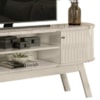 Rack Bancada Tv 75 Pol 2P 183 cm Valencia Calacata Off White MADETEC