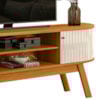 Rack Bancada Tv 75 Pol 2P 183 cm Valencia Cinamomo Off White MADETEC