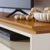Rack Bancada Tv 75 Pol 3G 200 cm Selene Cinamomo Off White MADETEC