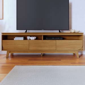 Rack Bancada Tv 75 Pol 3G 200 cm Selene Cumaru MADETEC