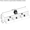 Rack Bancada Tv 75 Pol 3G 200 cm Selene Cumaru MADETEC