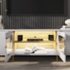 Rack Bancada Tv 75 Pol Organico 180 cm Juquehy Off White Cinamomo BECHARA