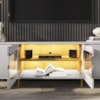 Rack Bancada Tv 75 Pol Organico 180 cm Juquehy Off White Naturalle BECHARA