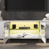 Rack Bancada Tv 75 Pol Organico 180 cm Juquehy Off White Pistache BECHARA