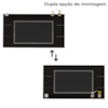 Rack Com Painel TV 75 POL Aparador E Mesa De Centro Preto ARLY