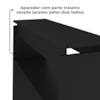 Rack Com Painel TV 75 POL Aparador E Mesa De Centro Preto ARLY