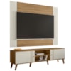 Rack E Painel Extensivel Para TV 70 Pol Nature Off White PLLA