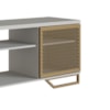 Rack Industrial 180 Cm 2 PT Com Tela Em Metal 1027 Arenas Dourado PP