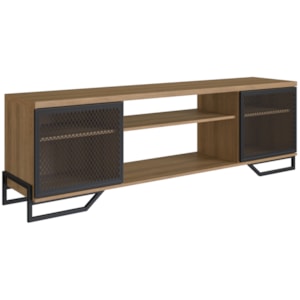 Rack Industrial 180 Cm 2 PT Com Tela Em Metal 1027 Preto Mell PP Rack Industrial 180 Cm 2 PT Com Tela Em Metal 1027 Preto Mell PP