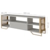 Rack Industrial 180 Cm Gaveta E Tela Em Metal 1017 Arenas Dourado PP