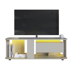 Rack Moderno Com LED 01 Gaveta 136cm Arenas PRODDY Rack Moderno Com LED 01 Gaveta 136cm Arenas PRODDY