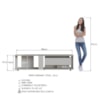 Rack Moderno Com LED 01 Gaveta 180cm Arenas PRODDY