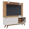 Rack Noronha Painel Leme Tv 70 Pol Extensivel Freijo Off White Matte Colibri