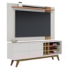 Rack Noronha Painel Leme Tv 70 Pol Extensivel Off White Matte Freijo Colibri