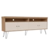 Rack Para Sala de Tv 75 Pol 160 cm 4217 Carvalho Off White ARLY