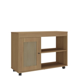 Rack Para TV 42 Pol 1P 91 cm Com Rodízios Carvalho ARLY