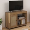 Rack Para TV 42 Pol 1P 91 cm Com Rodízios Carvalho ARLY