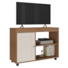 Rack Para TV 42 Pol 1P 91 cm Com Rodízios Cinamomo Off White ARLY