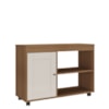Rack Para TV 42 Pol 1P 91 cm Com Rodízios Cinamomo Off White ARLY