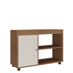 Rack Para TV 42 Pol 1P 91 cm Com Rodízios Cinamomo Off White ARLY