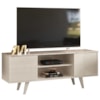 Rack Para Tv 55 Pol 2 Portas 136 cm Lisboa Calacata Off White MADETEC