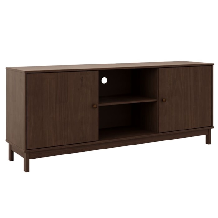 Rack Para Tv 65 Pol 2 Portas Madeira Macica Taeda 160 cm 1961 Cafe Festra