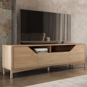 Rack Para TV 70 Pol Madeira Macica Taeda 2 Portas 182 cm 3310U Tauari Festra