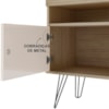 Rack Para TV Mesa de Centro RMC42 Carvalho Off White ARLY