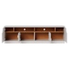 Rack Santorini e Painel Nilo Tv 75 Pol 200 cm Off White Matte Freijo Colibri