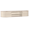 Rack Suspenso Tv 75 Pol 2P 183 cm Algarve Calacata Off White MADETEC