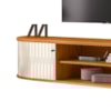Rack Suspenso Tv 75 Pol 2P 183 cm Algarve Cinamomo Off White MADETEC