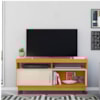 Rack Tv 50 Pol 121 cm 1 Porta Artur Cinamomo Off White MADETEC
