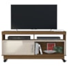 Rack Tv 50 Pol 121 cm 1 Porta Artur Naturale Off White MADETEC