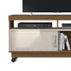 Rack Tv 50 Pol 121 cm 1 Porta Artur Naturale Off White MADETEC
