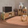 Rack Tv 65 Pol Buffet e Mesa De Centro Carvalho Terracota ARLY