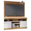 Rack Yara e Painel Maia Tv 55 Pol 136 cm 5016 Freijo Off White Colibri