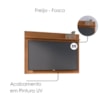 Rack Yara e Painel Maia Tv 55 Pol 136 cm 5016 Freijo Off White Colibri