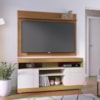 Rack Yara e Painel Maia Tv 55 Pol 136 cm 5016 Freijo Off White Colibri