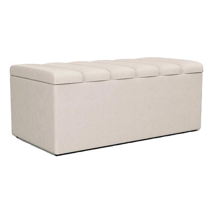 Recamier Calcadeira Bau 100 cm Dalia Linho Cru Artte